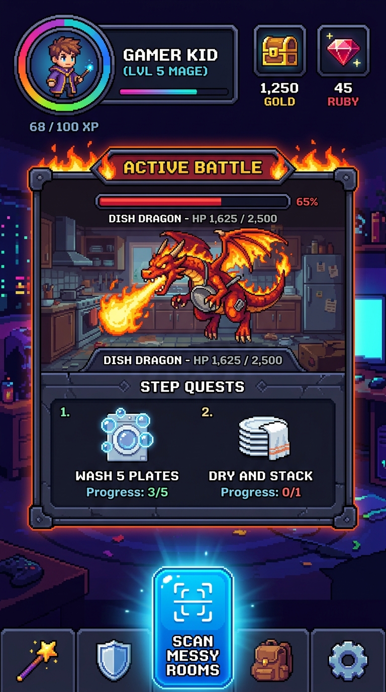 ClanRaids active battle screen