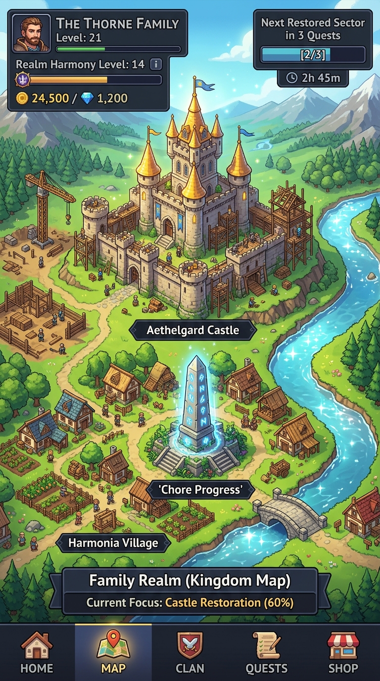ClanRaids family kingdom map